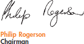 Philip Rogerson Chairman signature